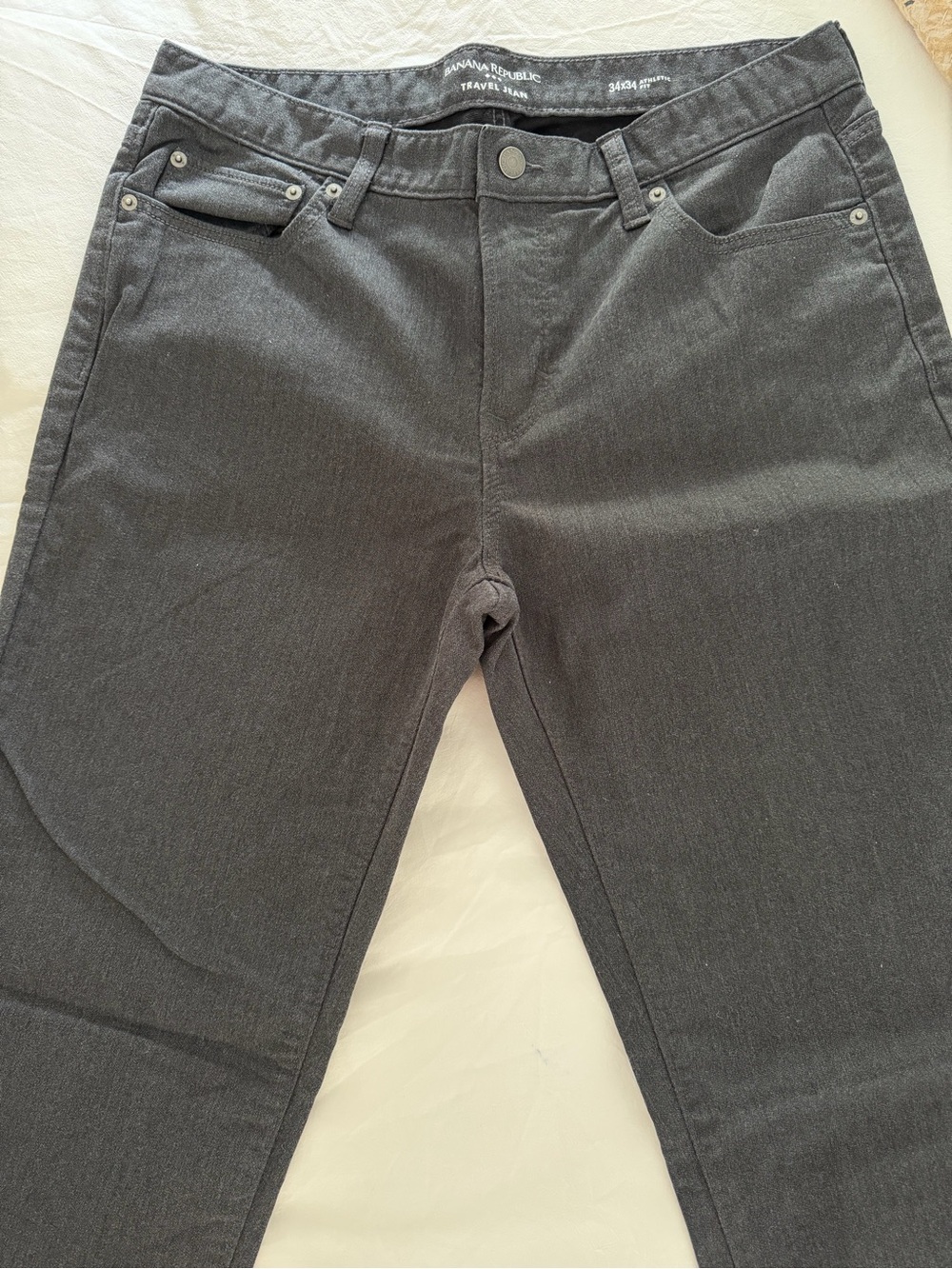 Banana Republic Men’s Charcoal Slim Straight Jeans